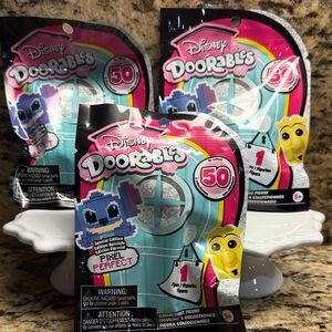 Unopened Pixel seriesDisney Doorables Blind Bag - Pink & Aqua Packaging